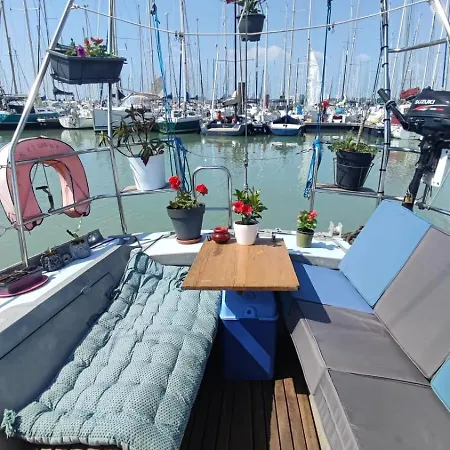 Sailboat Land And Sea, Vegetated La Rochelle (Charente-Maritime)
